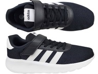 ADIDAS LITE RACER HQ3763 NA RZEP ELASTYCZNE SZNUROWADŁA BUTY CZARNE