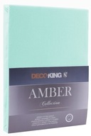 Prześcieradło AMBER kolor błękitny styl klasyczny materiał jersey 180-200x2
