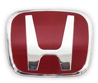 Honda emblemat znaczek logo chrom czerwony 49x41