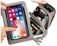 Damska torebka na ramię na telefon mini portfel listonoszka skórzana modna