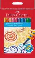 Kredki woskowe wykręcane 12 kol. - FABER-CASTELL