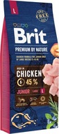 BRIT PREMIUM BY NATURE JUNIOR L LARGE 15kg