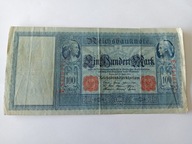 Stary Banknot kolekcjonerski Niemcy 100 marek 1910