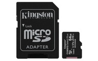 Kingston Canvas Select Plus microSD kártya SDCS2/64 GB-3P1A Class 10 (3 db kártya, SD adapter mellékelve) 19 sorozat 1 GB