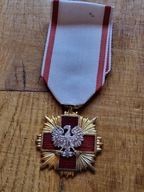 Krzyż Zasługi PCK PRL ZŁOTY Rzadki i piekny