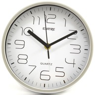 EMPIRE - Nástenné hodiny - strieborné - Ø 20 cm