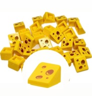 LEGO Élelmiszer 4db Sajt sajt kocka Skos 1x1 54200pb103