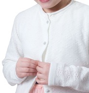 Biely spoločenský sveter pre dievčatko 62