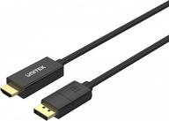 Kabel Unitek DisplayPort 1.2 na HDMI 4K 60Hz 1.8m czarny