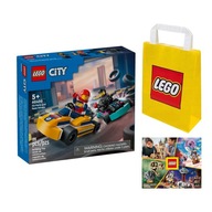 LEGO CITY č.60400 - Motokáry a pretekári +Taška +Katalóg LEGO 2024