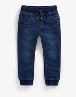 MOTHERCARE Spodnie jeansowe JOGGERY GRNATOWE z przeszyciami 5-6 L / 116 cm