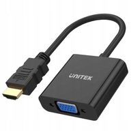 Adapter HDMI no VGA + audio Unitek Przejściówka