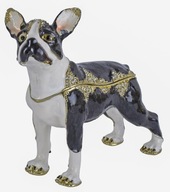 Šperkovnica Pes Boston Puzderko Krabička Faberge