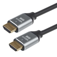 Kabel HDMI 2.1 UHD 2m 4K 8K High eARC Dolby HDR 48bit VRR Przewód 48Gbp DSC