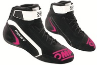 Topánky OMP First FIA čierno-ružové