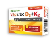 VitaErba D3 2000 j.m + K2MK7 60 Tabletek