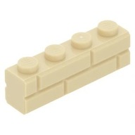 LEGO KLOCEK 1 x 4 Cegła / Murek 15533 Piaskowy / Tan NOWY