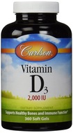 Carlson Labs Vitamín D3 2000 Iu 360 kapsúl
