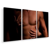 Obraz Triptych Svalnatý Muž Erotika 120x80