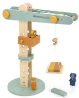 trixie baby stavebný žeriav drevené kocky figúrky zvieratá