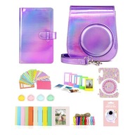 ZESTAW 8w1 Futerał Etui Album Naklejki Ramki do FujiFilm INSTAX Mini 11