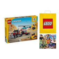 LEGO CREATOR 3 V 1 31146 - Nákladné auto s plošinou a vrtuľníkom