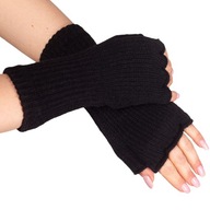Rukavice dámske Zimné rukavice pre teenagerov bez prstov MITENKI čierne