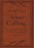Jesus Calling, Enjoying Peace in His Presence, small brown leathersoft,