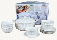 Zestaw porcelanowych zupników Rosenberg Professional – 15 elementów