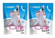 Silikónová podstielka CAT SAND 2x3,8l pre mačky
