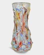 Sklenená váza v štýle Murano Viacfarebná