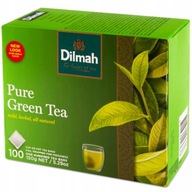 DILMAH PURE GREEN TEA Herbata zielona ekspresowa 100 torebek x 1.5 g