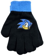 Rękawiczki dla dziecka SEGA SONIC pięciopalczaste One Size czarne zima