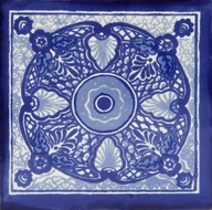 Kuchynské keramické dlaždice mexické modré 10,5 cm 30 ks - Arlo
