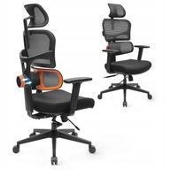 NEWTRAL NT001 ergonomiczne krzesło biurowe, poręczne 3D, czarne