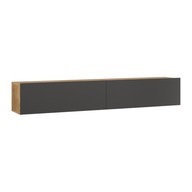 TV stolík Lapinlahti 180x31,5x29,5cm dub rustikálny/antracit