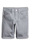 H&M Szorty z diagonalu krótkie spodenki jeansowe chłopięce klasyczne 140 cm