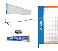 Przenośna siatka do gry w badmintona ze stelażem 4 x 1,55 m Nils NN400