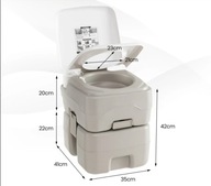 ПОРТАТИВНИЙ УНІТАЗ 20Л ЗІ ЗЛИВНИМ НАСОСОМ HDPE