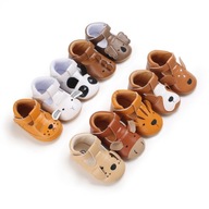 Buty buciki niechodki niemowlęce antypoślizgowe ABS PIESKI 62-68 11cm 16 17