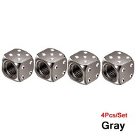 4/8/12Pcs Aluminum Tire Valve Caps Car Truck Motocycle Bike Dice Whe~1096