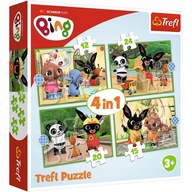 Trefl puzzle 4w1 Króliczek Bing