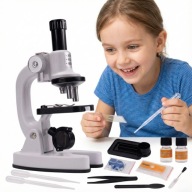 ISKOLAI MIKROSZKÓP GYEREKEKNEK 1200 DB-OS KUTATÁSI AJÁNDÉK SZETT