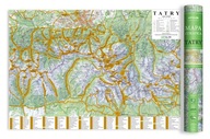 Tatry - mapa zdrapka, do zdrapywania szlaki górskie szczyty doliny ArtGlob