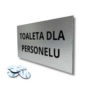 Piktogram Tabuľka „TOALETA PRE PERSONÁL“ trvalá tlač 20x10 cm