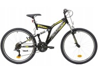 Horský bicykel 26 Unisex 18 MTB rýchlostných stupňov Zvonček Goral Plné Odpruženie Vbrake