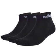 ADIDAS THINK LINEAR ANKLE 3PP (46-48) Skarpety Unisex Czarny