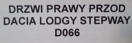 door right front DACIA LODGY STEPWAY original