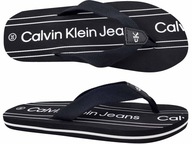 CALVIN KLEIN JEANS FLIP FLOP KLAPKI JAPONKI CZARNE