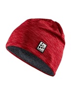 Czapka z mikropolaru CRAFT MICROFLEECE HAT - czerwona, rozmiar uniwersalny